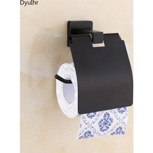 European style black hotel paper roll antique paper towel holder stainless steel toilet paper holder toilet paper box DyuIhr