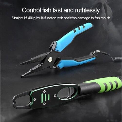 Fishing Grip And Pliers Tackles Fishing Pliers Set With Fishing Lip Grip Weight Scale & New Color Aluminium Control Tool