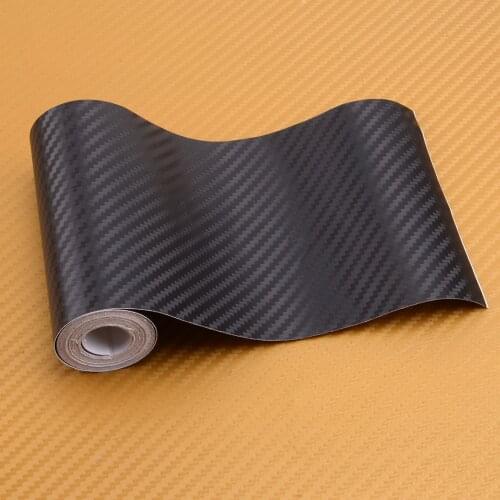 Universal 3M Carbon Fiber Style Sticker Car Body Door Sill Scuff Cover Anti Scratch Strip PET 300x10cm