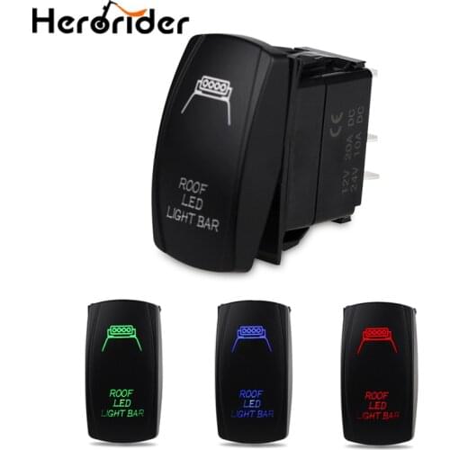 Waterproof 12V Led Car Switch Boat Truck Light Toggle Switch 5pin ON-OFF Toggle Rocker Reverse Rear Light Switch