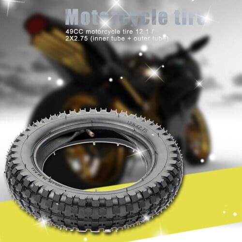 2Pcsa/Set 12 1/2X2.75 Tire Wheel Inner Tube + Out Tube For Dirt Pit Bike Motorcycle Bike 47-49CC