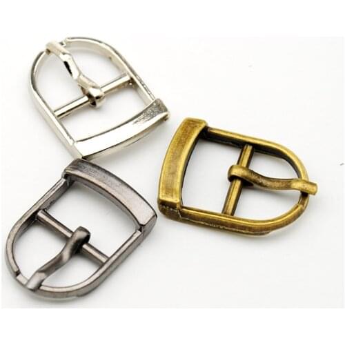 25pcs/lot Metal Buckle hook buckle clip small metal 15mm shoe buckle with pin high polished nickle black nickle buckle BK-004