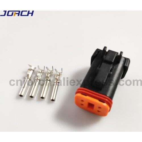 5set 4 pin Deutsch DT waterproof wire connector DT06-4S for car motor truck with pins 22-16AWG