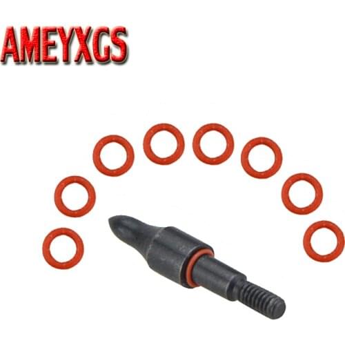 50/100pcs Arrow Points Locks O Ring Rubber Washers Archery Broadheads Arrowhead Accessory