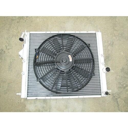 HOT SELLING Aluminum Radiator & Fan For RENAULT Clio 16S/Williams 1.8/2.0L 16V F7R 1993-1996 1993 1994 1995 1996