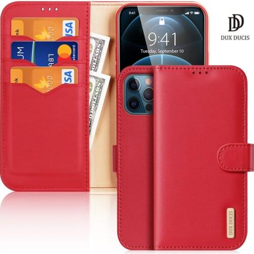For iPhone 12/12Mini/12Pro/12Promax/SE 2020/7/8/11/11Pro/11Promax Case Hivo Series Luxury Genuine Leather Wallet Flip Case Cover