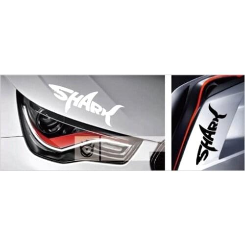 JETTING 1 pcs Hot Fashion Stylish SHARK Auto Car Trunk Thriller Rear Window Body Stickers