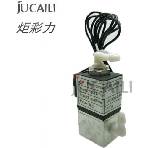 Jucaili 2pcs UV/Solvent Printer 2/3 Way Ink Valve For Myjet Infinity Flora JHF Vista Leopard UV Valve Solvent Solenoid valve
