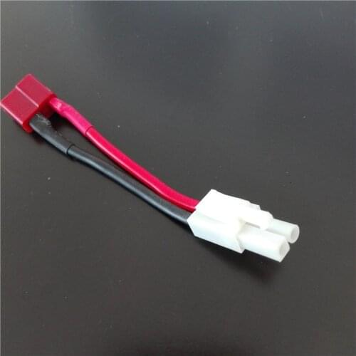 5pcs Female Deans T Plug to Mini Male Tamiya Connector Conversion Cable 16AWG Airsoft Gun Battery RC Drone Car Battery Adapter