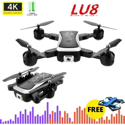 RC Drone camera 4k HD WiFi Quadcopter optical flow hover height hold dual camera RC helicopter long flight 20 min drone VS XS816