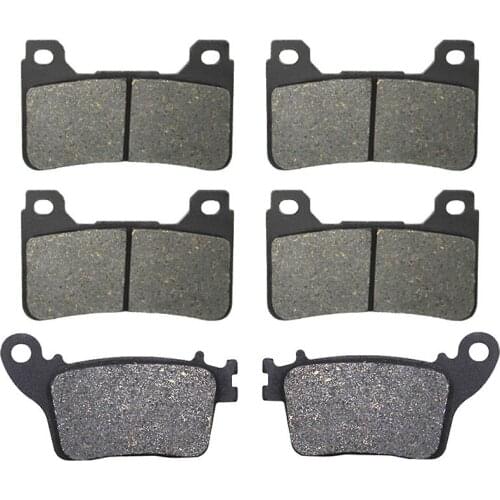 Motorcycle Front + Rear Brake Pads Disks for Honda CBR600RR / RRA (07-16) / CBR600 RR / RA (ABS) (09-16) CBR 600 RR RA