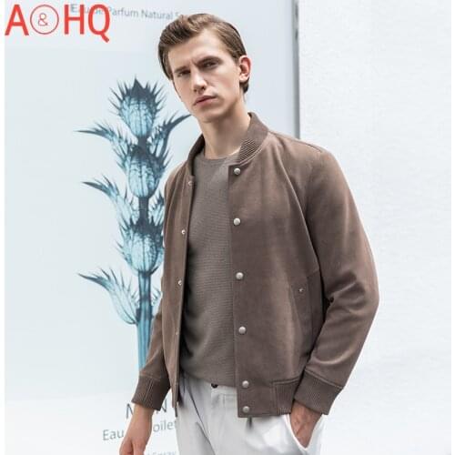 2021 Korean Genuine Kid Suede Jackets for Men Clothing Winter Jacket Baseball Uniform Coat Male Hommes Veste LXR1090