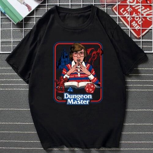 New Style Dungeon Master Printed Women T Shirt Funny Summer Short-sleev O-neck Man Clothes Cartoon Harajuku Unisex Streetwear
