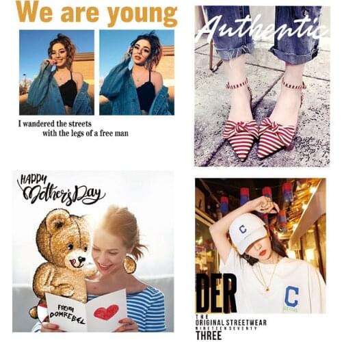 NEW Girl Boy Patches T-shirt Patches Thermal Transfer Badges New Design