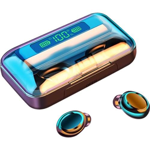 New Portable Headset F9-36 TWS Earbuds Wireless In-Ear Headphones Stereo Cool Colors Headset Waterproof Earphones
