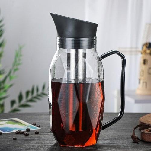 New high temperature resistant glass cold extraction pot coffee pot hammer cold kettle tea kettle water kettle cold