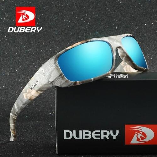 DUBERY Brand Design Mens Glasses Polarized Night Vision Sunglasses Mens Retro Male Sun Glass For Men UV400 Shades 1418