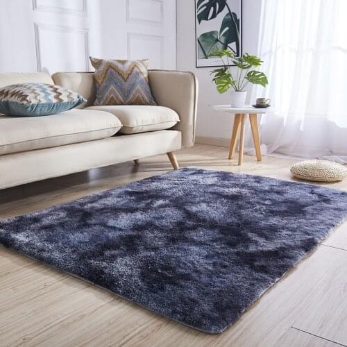 Dyeing Gradient Color Thick Encryption Carpets For Living Room Coffee Table Floor Mat Bedroom Tapete Sala Rugs/Carpet Para Area