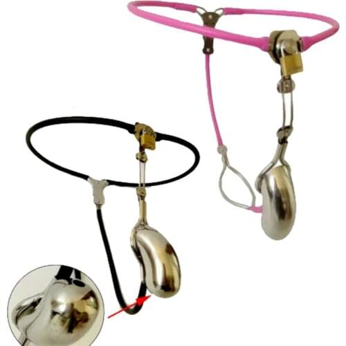 Stainless Steel Adjustable Invisible Male Chastity Belt with Enclosed Cage Plug Hole Adult Bondage BDSM Sex Toy Chastity Cage