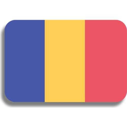 RSHCZY Chad Acrylic Flag Brooch Large Flag Pin Patriotic Badge Hat Backpacks Jeans Accessory Jewelry Gift