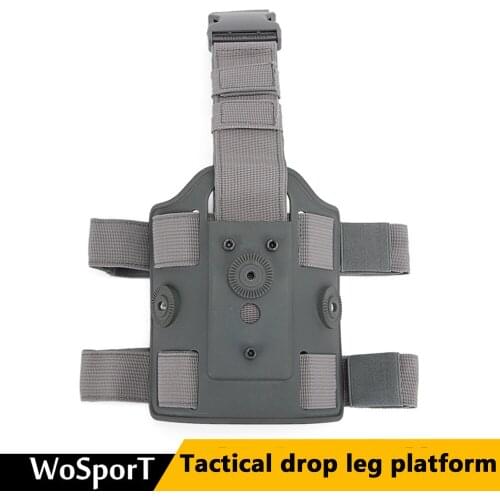 Tactical Drop Leg Holster Adapter Thigh Holster Pouch Concealed Carry for Glock Pistol Outdoor Military Hunting Equipment