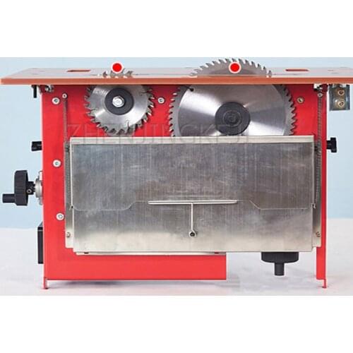 Precise Dust-free Saw Solid Wood Board Plywood PVC Pipe Miter Saw High Power Double Saw Blade Woodworking Sliding Table Saw