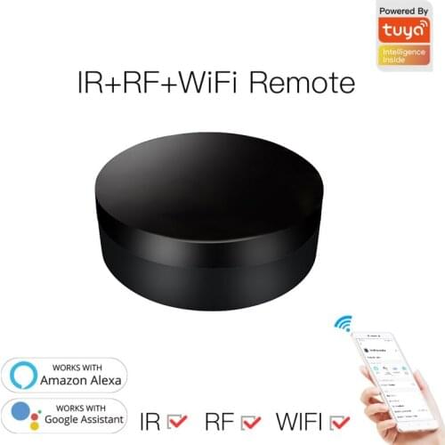 Tuya WiFi RF+IR Universal Remote Controller for Air Conditioner TV RF/IR Appliances Smart Life App Control For Alexa Google Home
