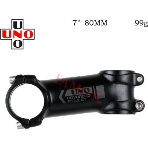 UNO AS025 Bike Matte Black Stem 7/17 Degree 60-130mm Stems 31.8x28.6mm Iamok Road Bicycle Parts