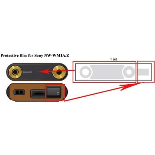 Top and Bottom Protective Film For Sony Walkman NW-WM1A WM1A NW-WM1Z WM1Z