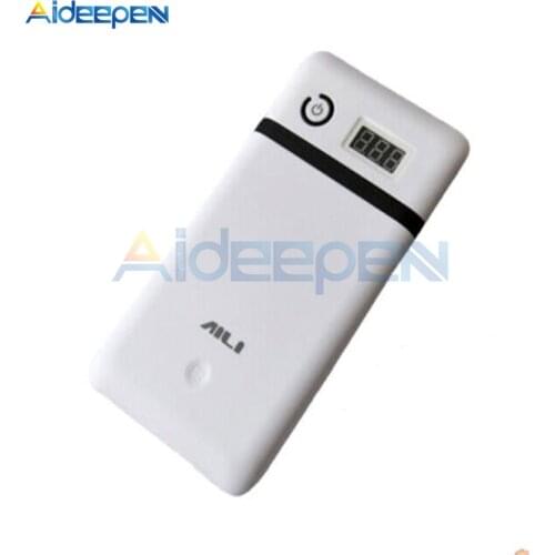 3.3A 5V 12V 19V 21V Mobile Power Bank Six 18650 Battery Charger For 19V Laptop 5V Phone Not Include Battery
