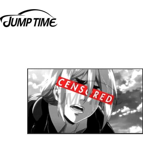 Jump Time 13 x 3.8cm Historia Reiss Christa Lenzsnk Censored Car Sticker Bumper Window Decal Suitable for All Types of Vehicles
