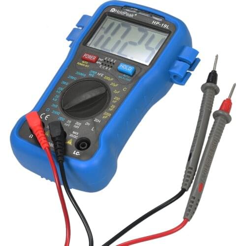 LCD Digital LCR Meter Multimeter Resistance Capacitance Inductance Transistor hFE Test Capacimetro Tester + Wrist Strap