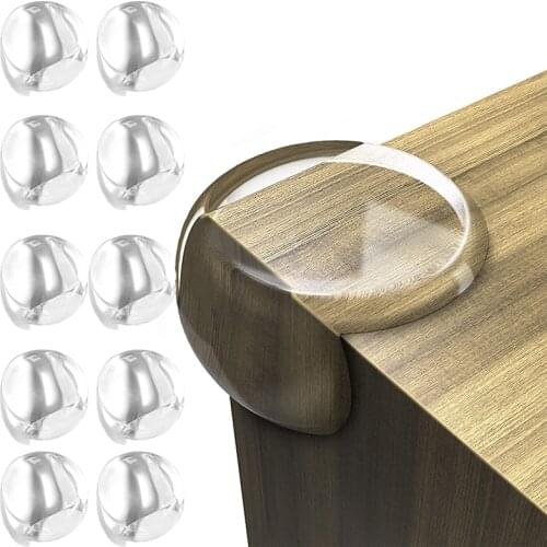 10 Pcs Baby Proofing Table Corner Protector Clear Table Corners Adhesive Protection Cover Children Anticollision Edge & Guards