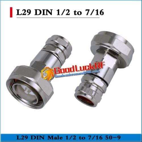 1X Pcs L29 Din Male Clamp Solder 1/2" super flexible feeder connector 50-9 RF connector Standard Andrew Brass Coaxial