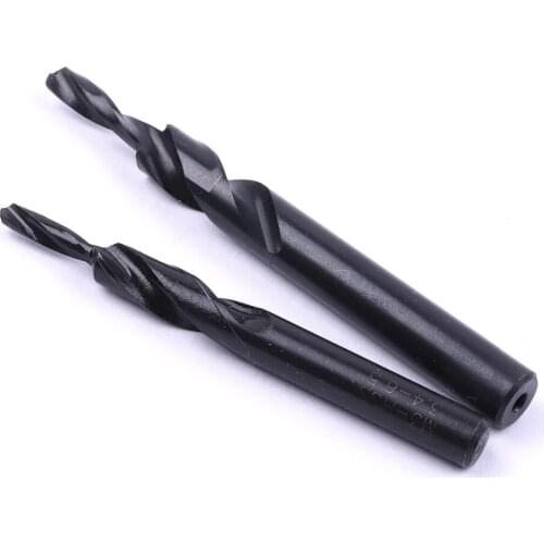 2Pcs/Set M3 M4 Straight Shank Step Drill Bit High Quality black Nitrogen Polished Drill Bit for Metal Drilling Step Drill Tools