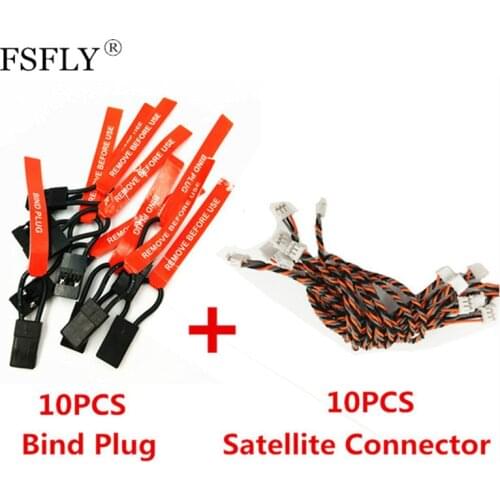 20Pcs AR6200 Satellite Connectors And Bind Plugs For DSM-2 DSM-X SPEKTRUM Receiver AR6210 AR7000 AR500 AR600 AR8000 DX6 Radio