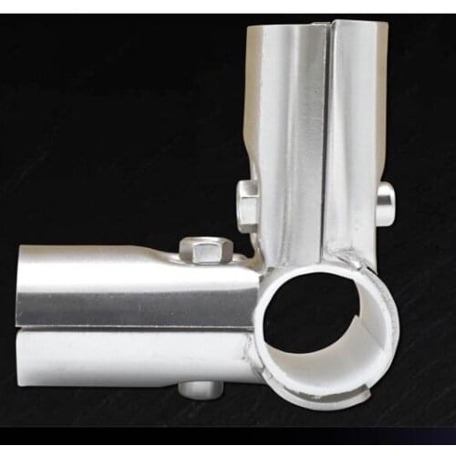 4pcs 25mm- stainless steel pipe connector fixed parts floor clothes rack accessories Tee joint