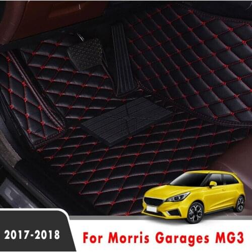Car Floor Mats For Morris Garages MG3 2018 2017 Waterproof Custom Auto Leather Foot Pads Automobile Carpets Decoration Covers