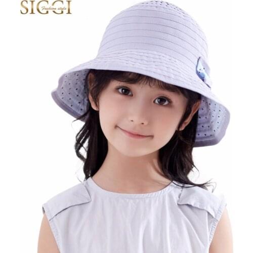 FANCET Beach Child Sun Hats Boys Girls Foldable Detachable Windproof Adjustable UPF50+ Bowknot Cute Kids Sun Hats Soft Cap 99022