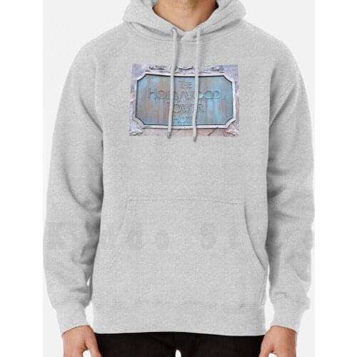 Hollywood Tower Hotel hoodies long sleeve Walt World Hollywood Studios Twilight Tower Terror Hotel Sign Vintage