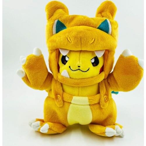 21cm Pokemon Pikachu Cosplay Charizard Cartoon Plush Dolls Toys Anime Soft Stuffed Animals For Kids Birthday Gift