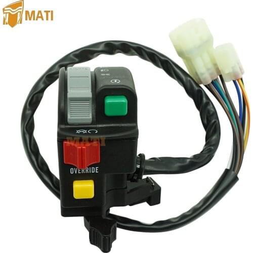 Left Handlebar Control Start Stop Headlight Switch 3303-852 for ATV Alterra Arctic Cat 150 250 300 Replacement 3303-852 3304-684