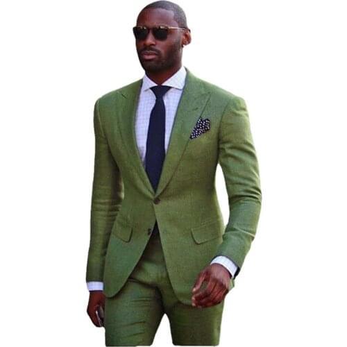 Mens Suits Groom Dress Groomsmen Wedding Formal Party Clothes Costume Custom Hand Made ( Jacket + Pants) Tuxedo Blazer