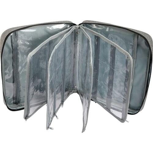 Empty Crochet Hook Pouch Knitting Needles Kit Case Sewing Needles Scissors Ruler Sewing Accessories Big Capacity Storage Bag