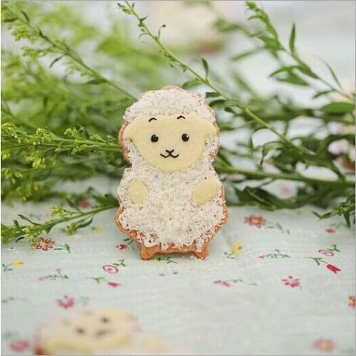 NEW Cartoon sheep Stainless steel DIY Cake Cookie Mould Bakeware chocolate Mould Fondant Cookie Cutters Biscuit AU125