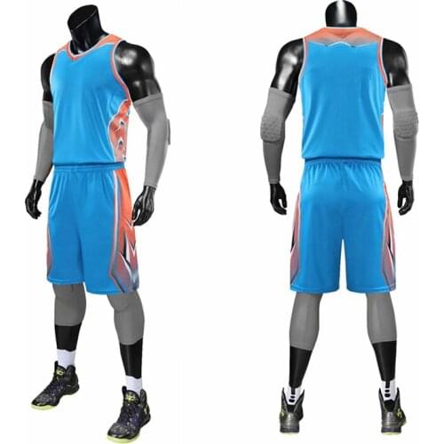 New Arrival MenThrowback Basketball Jerseys Set Blank Basketball College Team Clothes Adult Sports Training Suits Uniforms Print