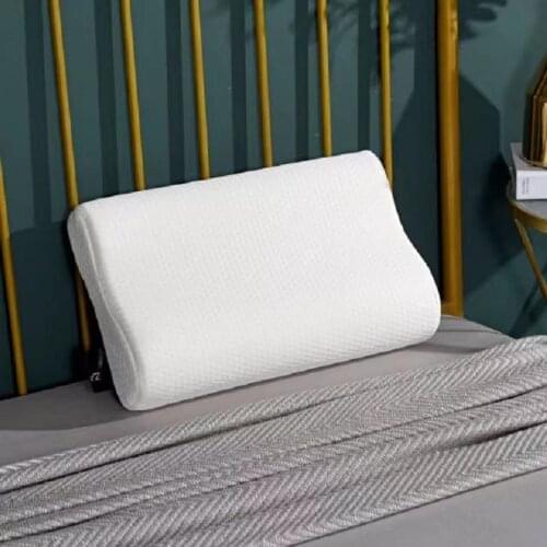 Mlily Memory Foam Bed Orthopedic Pillow for Neck Pain Sleeping with Embroidered Pillowcase 50*30cm
