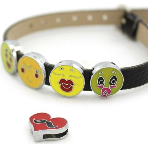 20pcs/lot Internal Dia 8mm Sunflower Slide Charm DIY Accessories fit 8mm wide belt pet collar