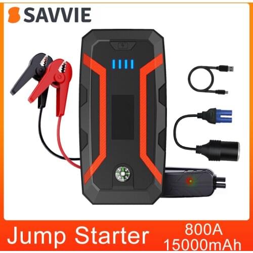 Jump Starter Car Battery Power Bank for 15000mAh 800A Portable Emergency Booster 12V Starting Device Petrol Diesel Car Starter
