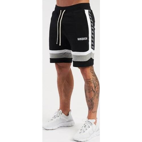 Mens Casual Shorts Summer New Male Printing Drawstring Fitness Shorts Men Gym Running Breathable Comfortable Training Shorts